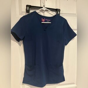 Urbane Women's Deep Blue Short Sleeve Top